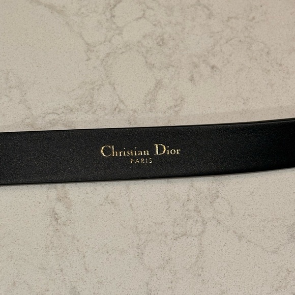 C’est Dior Black Belt with Gold Hardware - Picture 3 of 4